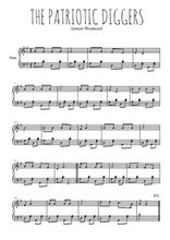 Téléchargez l'arrangement pour piano de la partition de the-patriotic-diggers en PDF